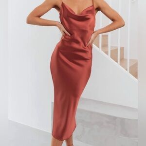 Petal and Pup Persia dress rust